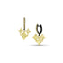 Dominique Cohen limited edition canary yellow diamond black and yellow gold earrings<span class='visuallyhidden'>; shop help at 760-978-9297.</span>
